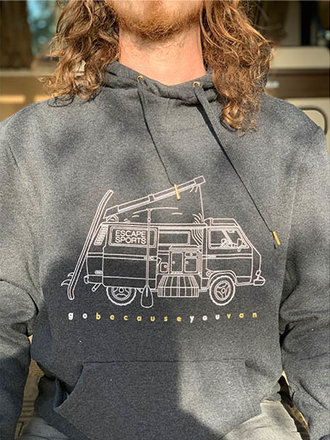 Threadfast Escape "Go Because You Van" Unisex Pullover Hoodie