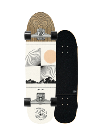 Carver Skateboards Carver Street Surf Scape 32.25" x 8.75" - C5 Raw trucks