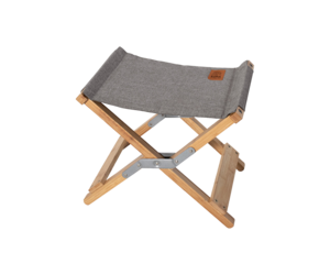 White Velcro Strap Bamboo Folding Chair Cushion