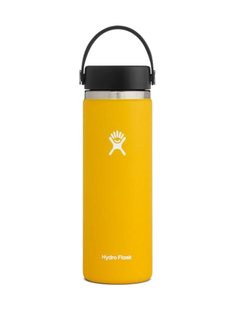  Hydro Flask 20 oz. Water Bottle - Stainless Steel, Reusable,  Vacuum Insulated- Wide Mouth with Leak Proof Flex Cap : Home & Kitchen