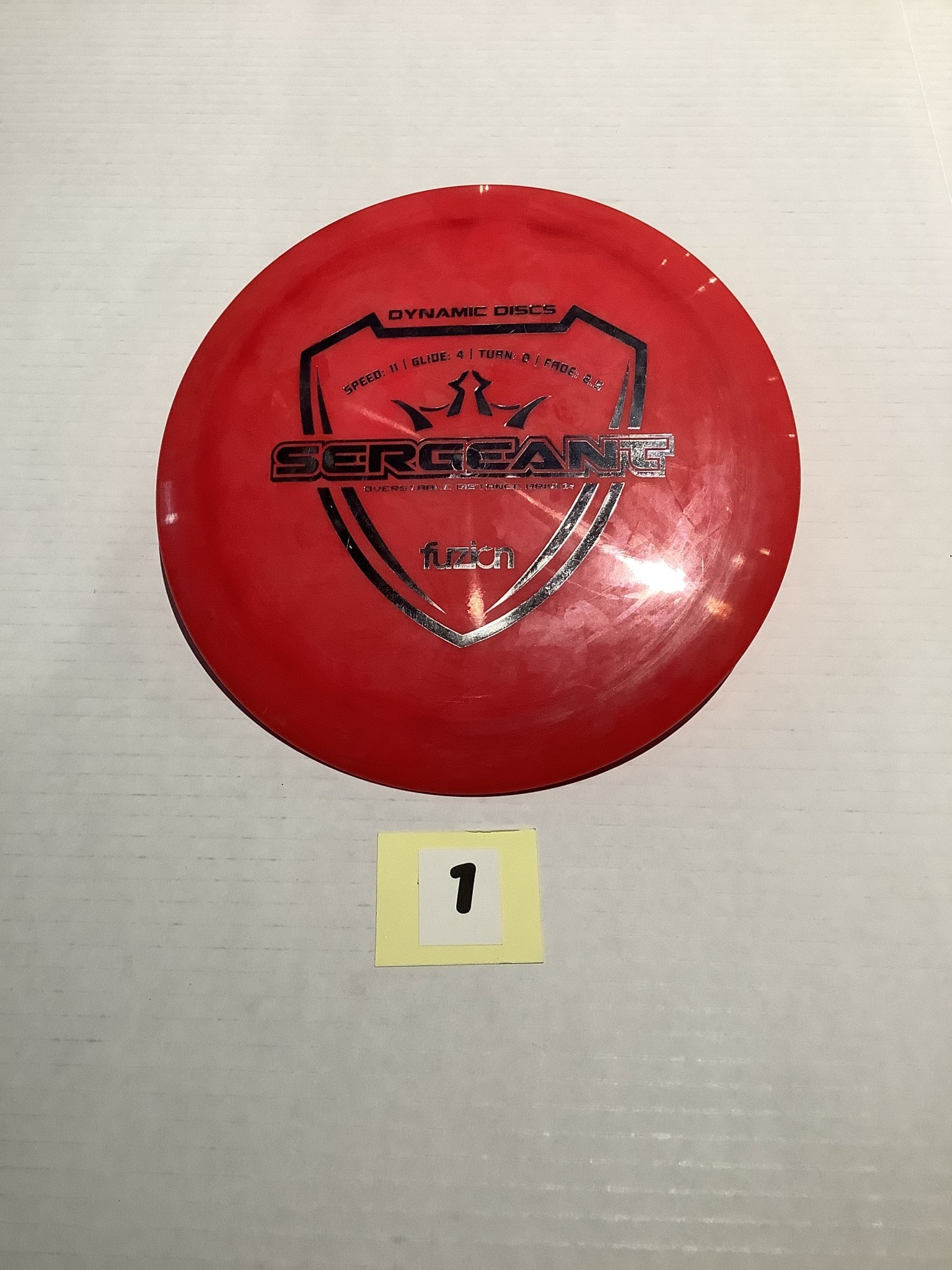 Dynamic Fuzion SERGEANT Dist. Disc (11,4,0,2.5) (2) Escape Sports Inc.