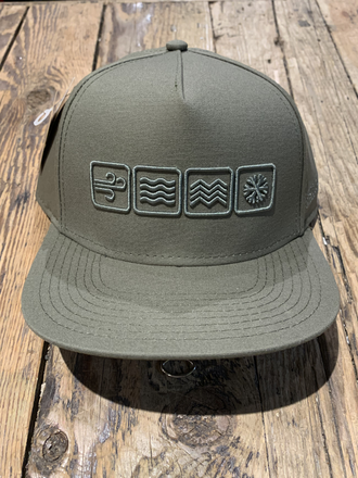 Pukka Escape 5 Panel Flat Brim Elements Hat