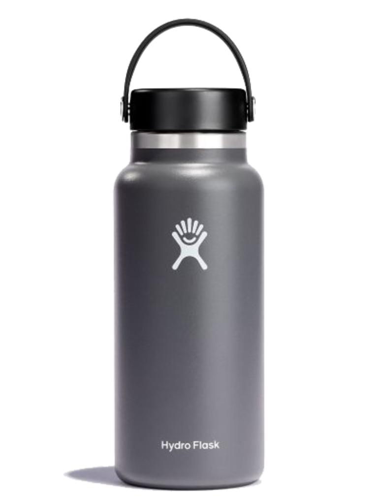 Hydro Flask Water Bottle 40 oz, Leak-Proof Flexible Cap - Stainless Steel, Vacuum Insulated Peaceful Valley Color: White