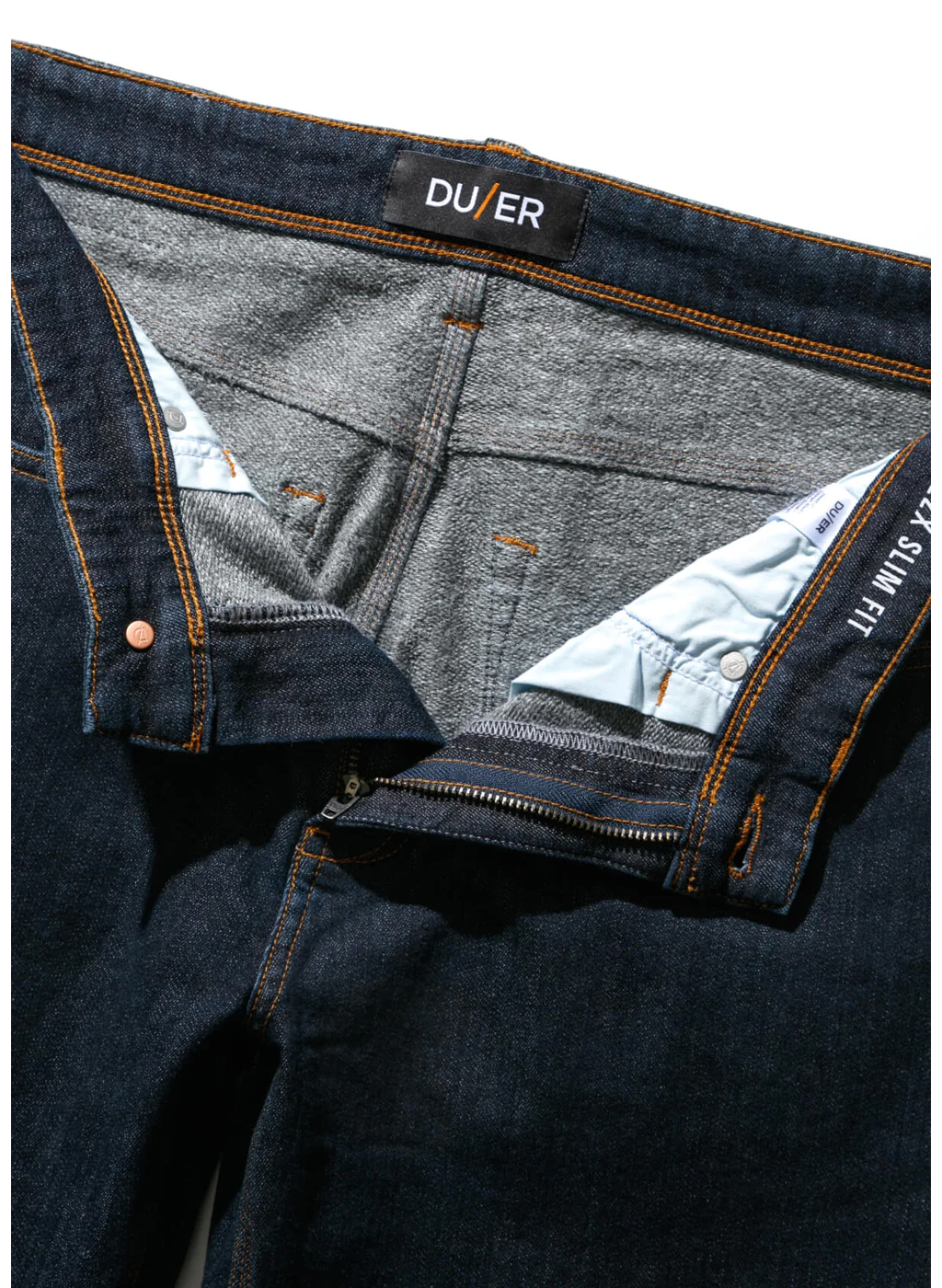 Brave the cold in our Fireside Denim - DUER Performance