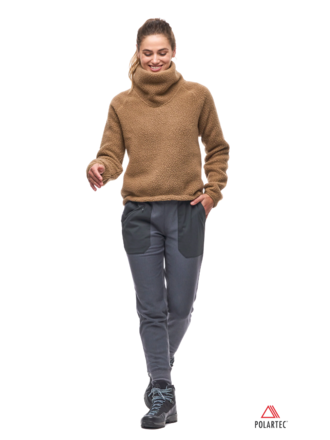 Indyeva Indyeva Pecora Funnel Neck Sherpa Sweater