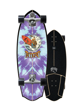 Carver Skateboards Carver X ...Lost Rocket Redux 30" Surfskate - C7 Raw trucks