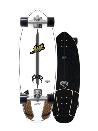 Carver Skateboards Carver X ...Lost Puddle Jumper 30.5" Surfskate - CX Raw trucks