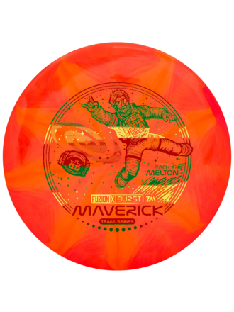 Dynamic Discs Dynamic Fuzion-X Burst MAVERICK (Melton '24) Fair. Disc (7,4,-1.5,2)