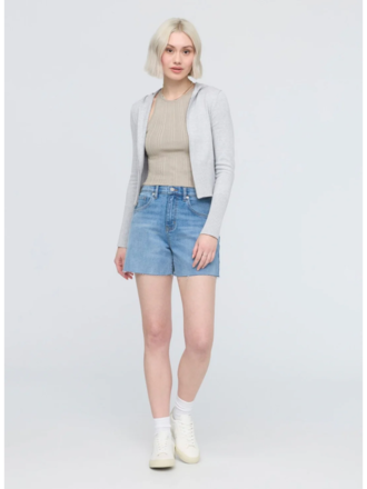 Duer Duer Women's Perf. Denim+ High Rise Relaxed Short - 5"