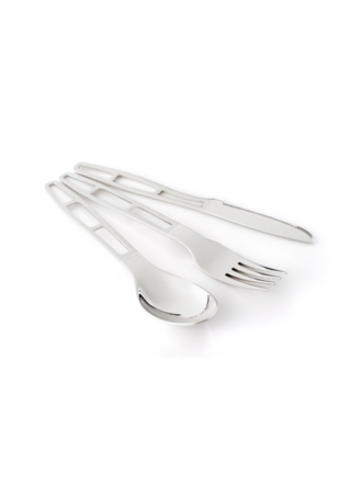 GSI Outdoors GSI Glacier Stainless 3 Piece Cutlery Set