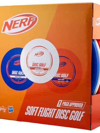 NERF NERF Soft Flight Disc Golf Starter Set