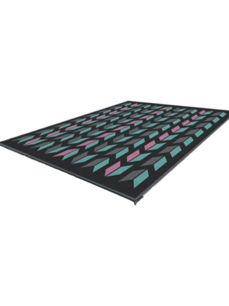 Kuma KUMA Chevron Boho Outdoor Mat 9'x9'