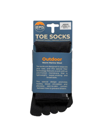 LEMS LEMS Outdoor Merino Wool Crew Toe Sock