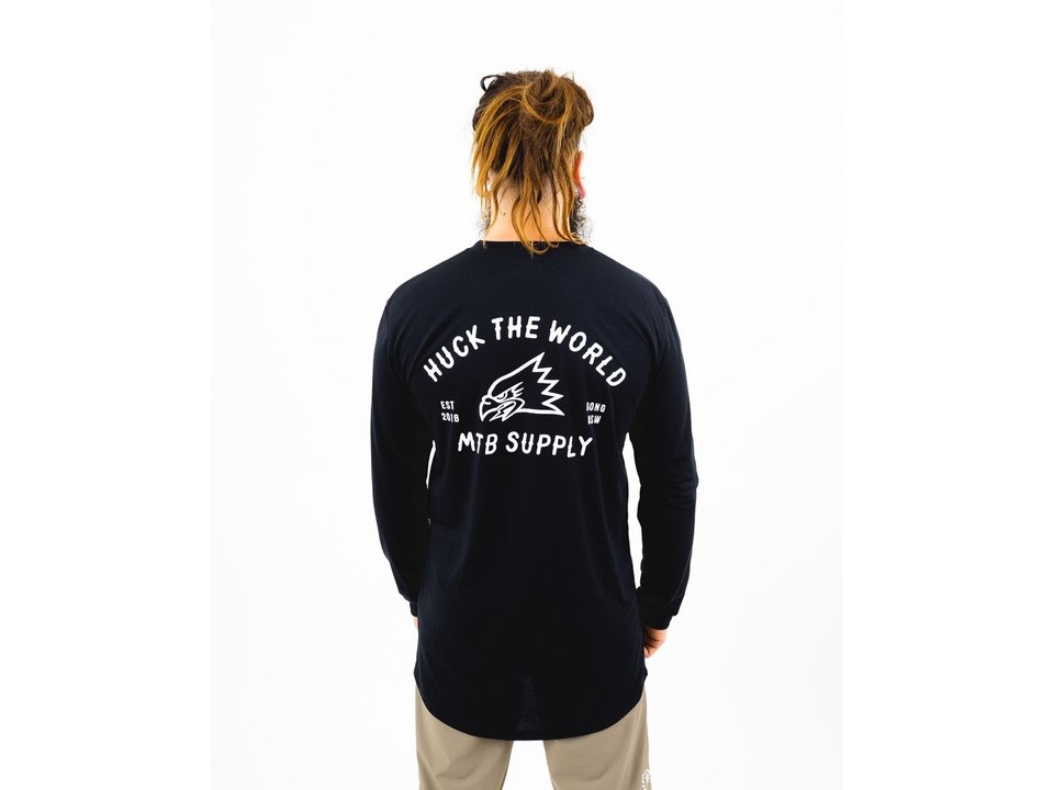 Huck The World HTW Drirelease Tech Tee Long Sleeve "Gong MTB"