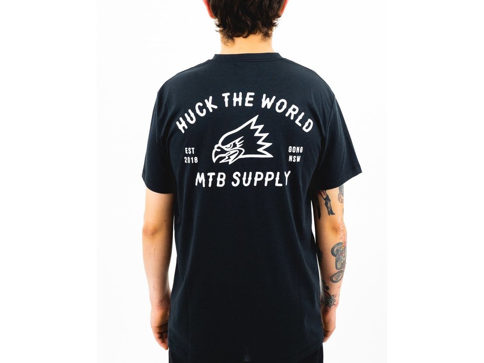 Huck The World HTW Drirelease Tech Tee Short Sleeve "Gong MTB"