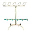 Single Trail Rack EZ RFS - 5 Bike Tilting - Raw Zinc