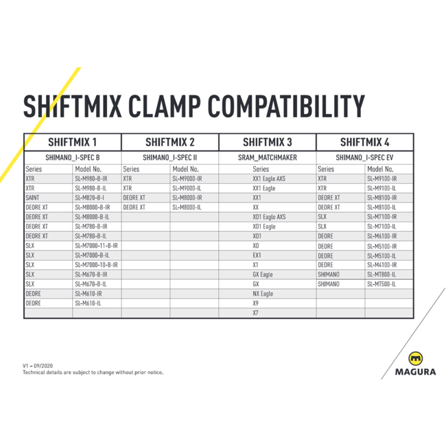 Magura Shiftmix 4 Lever Adapter Shimano I-SPEC EV - Left Only