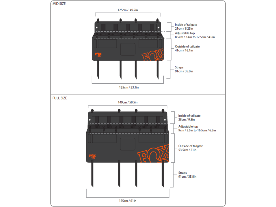 Fox Racing Shox Fox Overland Tailgate Pad