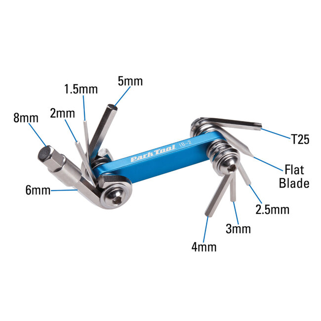 Park Tool Multi-Tool Hex/Torx/Screw Fold IB-2