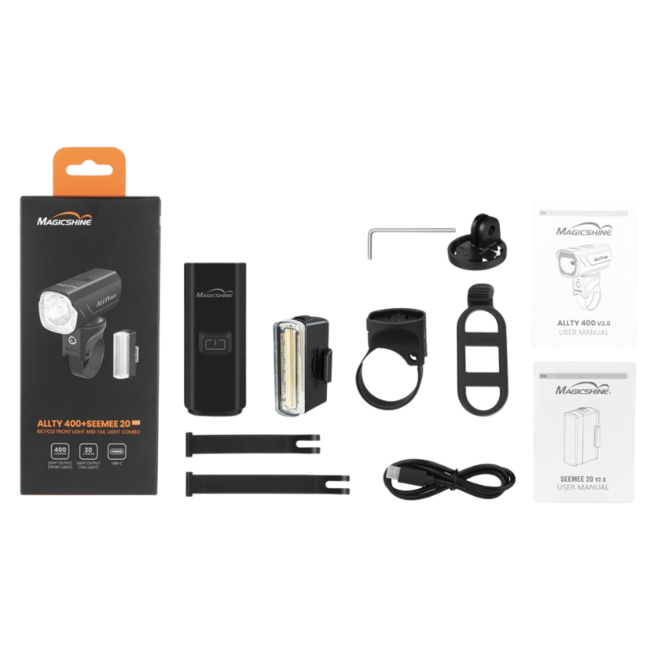 MAGICSHINE Light Set - Allty 400 & SeeMee 20 Combo - USB-C - IPX6