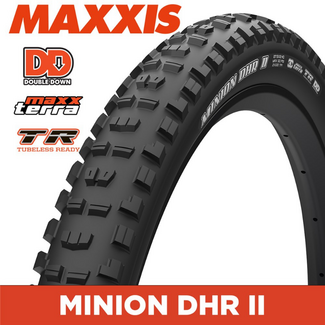 Maxxis MAXXIS Minion DHR II - 27.5X2.4 - New MaxxTerra DD Double Down 120X2 - TR Fold