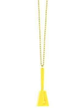 Yellow Clacker Necklace