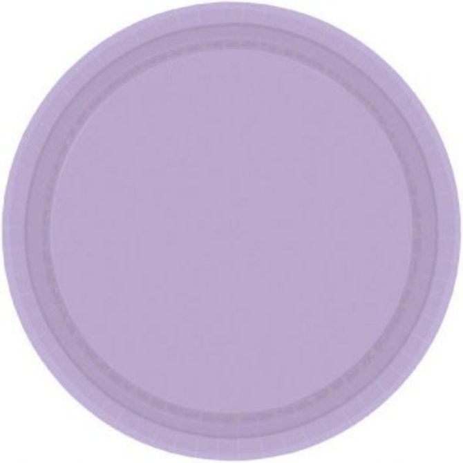 Lavender Paper Plates, 7" 20ct