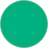 Festive Green Paper Plates, 7" 20ct