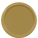 Gold Paper Plates, 7" 20ct
