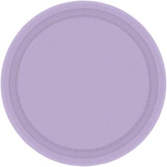 Lavender Paper Plate 9"