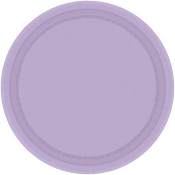 Lavender Paper Plate 9"