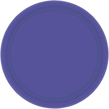 New Purple Paper Plates, 9"