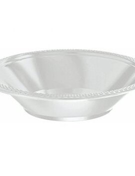 Silver Sparkle Plastic Bowls, 12oz.   20 count Silver Sparkle Plastic Bowls, 12oz.   20 count