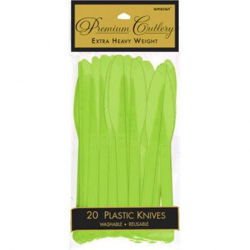 Kiwi Premium Heavy Weight Plastic Knives 20ct