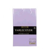 Lavender Round Plastic Table Cover, 84"