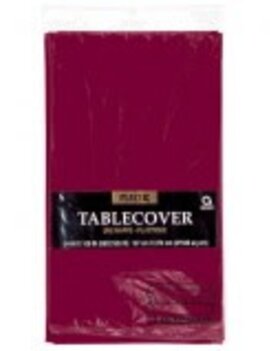 Berry Rectangular Plastic Table Cover, 54" x 108"