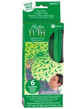 Green Flutter Fetti-6ct