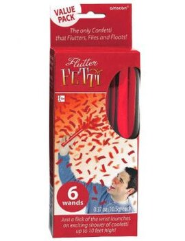 Red Flutter Fetti-6ct