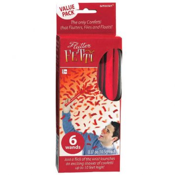 Red Flutter Fetti-6ct
