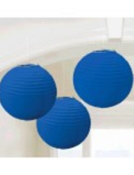 Round Paper Lantern Bright Royal Blue 3Ct