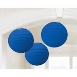 Round Paper Lantern Bright Royal Blue 3Ct
