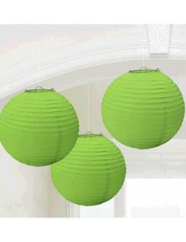 Kiwi Round Paper Lanterns 3ct.