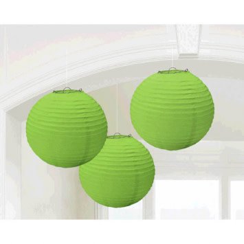 Kiwi Round Paper Lanterns 3ct.