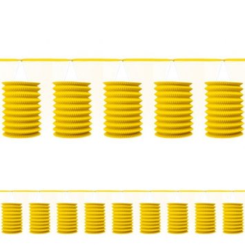 Yellow Sunshine Paper Lantern Garland 12'