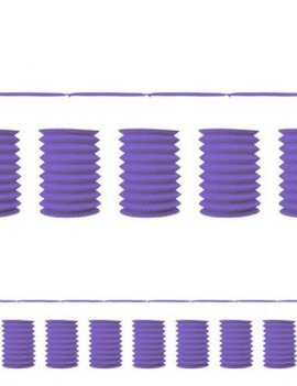 New Purple Paper Lantern Garland 12'