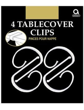 Plastic Table Cover Clips, 4ct