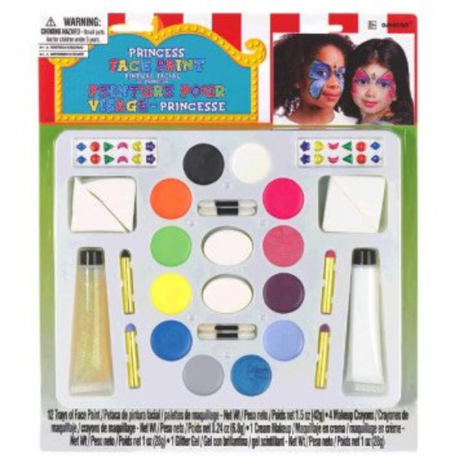 Princess Face and Body Paint Kit Deluxe