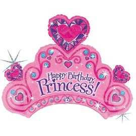 Happy Birthday Princess Balloon, 34"