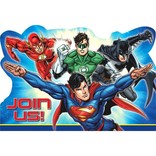 Justice League™ Postcard Invitations 8ct.