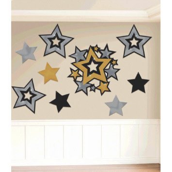 Hollywood Mega Value Pack Printed Paper Cutouts, 30ct